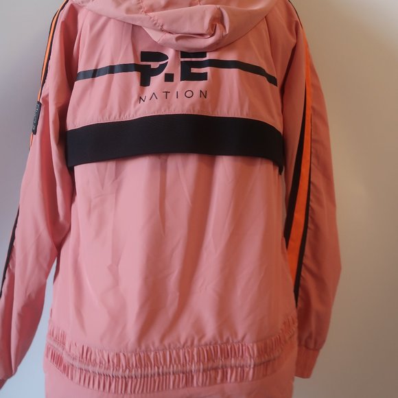 Womens Rei Nation Pink Black Hooded Full Zip Jacket XS * - Picture 8 of 9